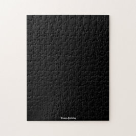 Quebra-cabeça Frustração de Aniversário Preto Feliz