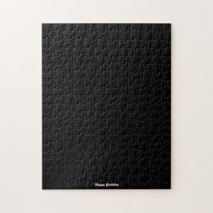 Quebra-cabeça Frustração de Aniversário Preto Feliz