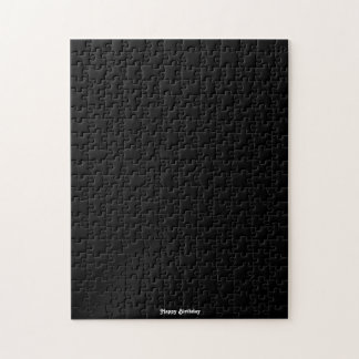 Quebra-cabeça Frustração de Aniversário Preto Feliz