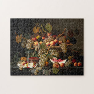 Quebra-cabeça Fruta Barroca Clássica, Arte Estática, Pintura a