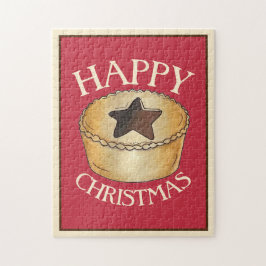 Quebra-cabeça FRUTA britânica Mince Pie Feliz Natal