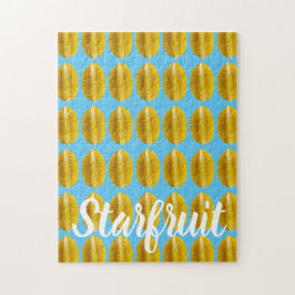 Quebra-cabeça Fruta de padrão Starfrucarambola para Vegan