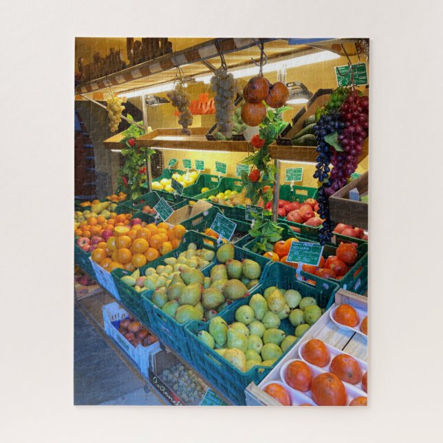 Quebra-cabeça Fruta Market, Lerici, Liguria, Itália, Jigsee Queb (Vertical)