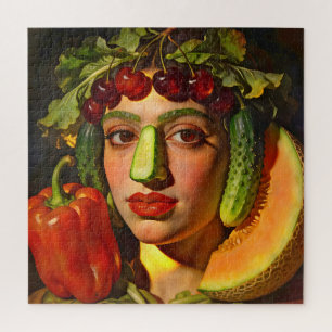 Quebra-cabeça Frutas da Expressão – Um Retrato Surreal