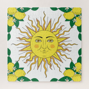 Quebra-cabeça Frutas Tropicais De Limão, Face Solar.