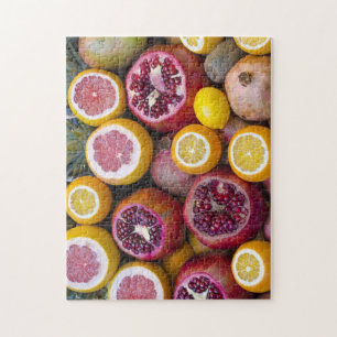 Quebra-cabeça Frutas Tropicais frescas Pomegranate Mango Grapefr