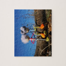 Quebra-cabeça Fubby paartje dat romantisch verliefd zitten.