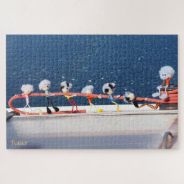 Quebra-cabeça Fubby's die een lijn lieren van een Zeilboot.