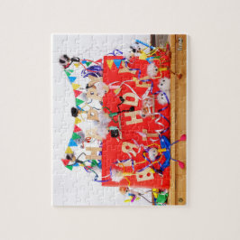 Quebra-cabeça Fubby's die feest vieren voor verjaardag.