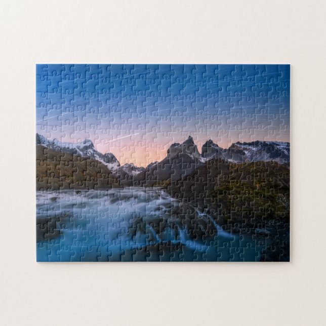 Quebra-cabeça Fugas da estrela sobre Torres Del Paine (Horizontal)