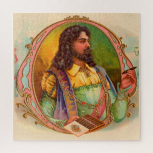 Quebra-cabeça fumador de charutos do século XVI