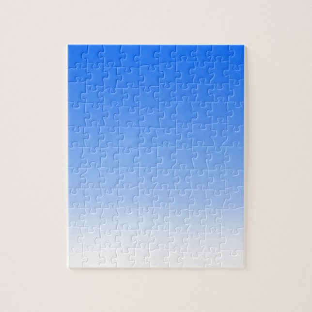 Quebra-cabeça fundo branco azul de água - adicionar foto (Vertical)