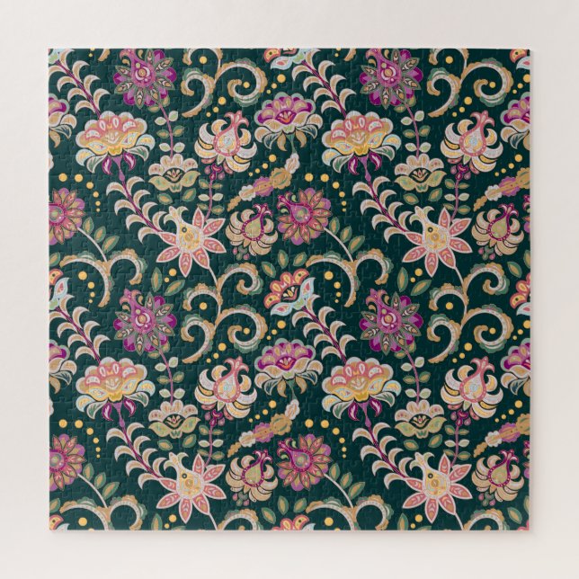 Quebra-cabeça Fundo Cor-de-rosa-rosa-claro (Vertical)