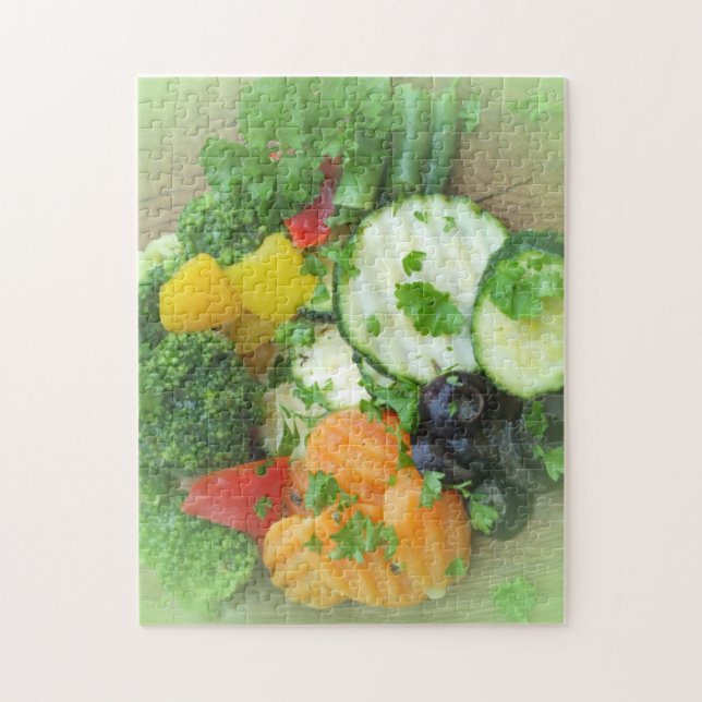 Quebra-cabeça Fundo de alimentação saudável  (Vertical)