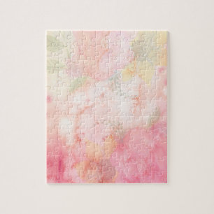 Quebra-cabeça Fundo Floral Cor-de-Água Rosa