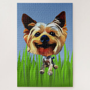 Quebra-cabeça Funny Cartoon Yorkshire Terrier 1014 Piece Quebra-