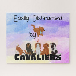 Quebra-cabeça Funny Cavalier King Charles Spaniels