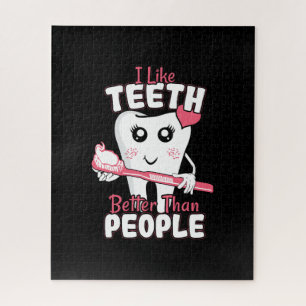 Quebra-cabeça Funny Dentist - Like Teeth Better than People