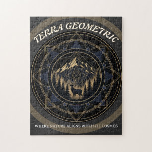 Quebra-cabeça Fusão da Geometria Sagrada com a Natureza • Montan