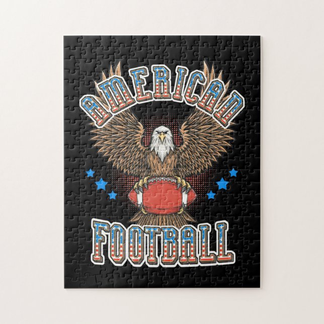 Quebra-cabeça Futebol Americano Bandeira dos EUA (Vertical)
