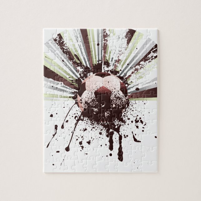 Quebra-cabeça Futebol do Grunge (Vertical)