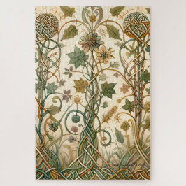 Quebra-cabeça Gaélico Algodão Celta Núcleo Encantado Floral