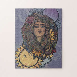 Quebra-cabeça Gaia mãe Deusa da Terra Tarot o Mundo