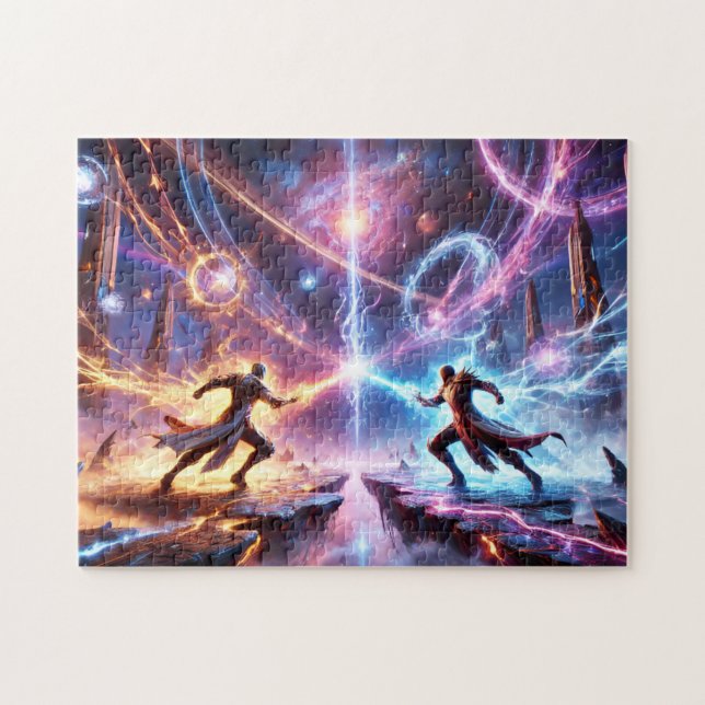 Quebra-cabeça Galactic Showdown Cosmic Duel Space Theme Gift (Horizontal)