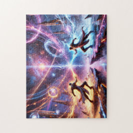 Quebra-cabeça Galactic Showdown Cosmic Duel Space Theme Gift