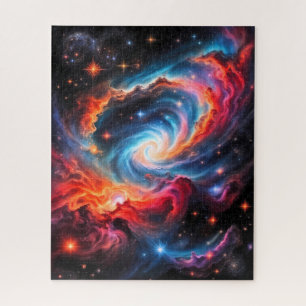 Quebra-cabeça Galáxia Espiral Nebulosa Espaço Colorido