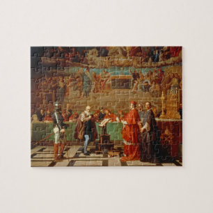 Quebra-cabeça Galileo Galilei (1564-1642) antes dos membros do