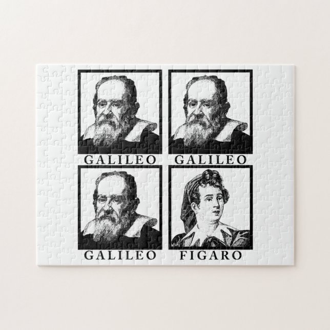 Quebra-cabeça Galileu Figaro BW (Horizontal)