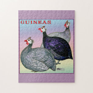 Quebra-cabeça Galinha das Guinés três