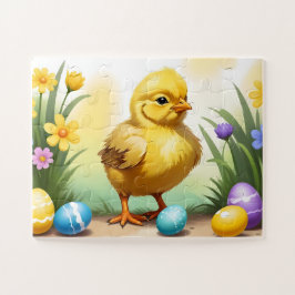 Quebra-cabeça Galinha de Páscoa branca 1, Páscoa