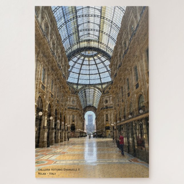 Quebra-cabeça Galleria, arcade - Milão, Itália (Vertical)