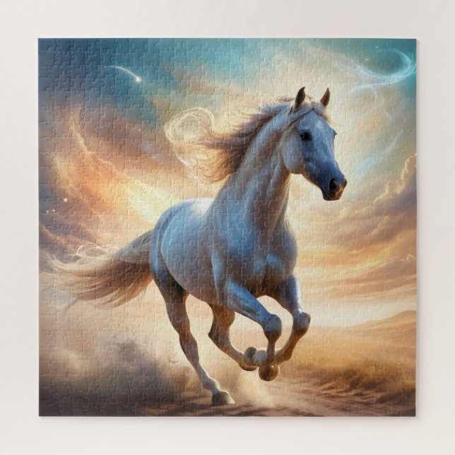 Quebra-cabeça Galop Celestial - O Cavalo dos Sonhos em Voo (Vertical)
