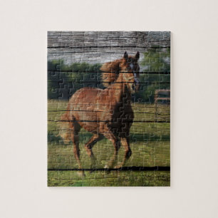 Quebra-cabeça Galopagem Galopante Cavalo Castanho