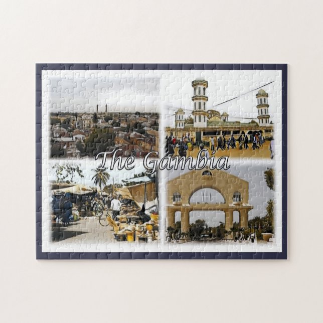 Quebra-cabeça Gâmbia - Mosaico - (Horizontal)