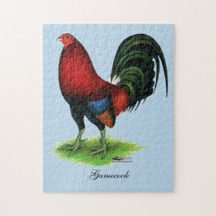 Quebra-cabeça Gamecock: Escuro - vermelho