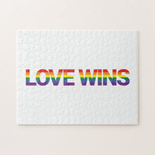 Quebra-cabeça Ganhos de design com amor moderno, simples, colori