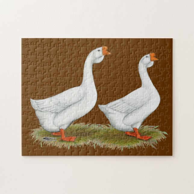 Quebra-cabeça Gansos brancos africanos (Horizontal)