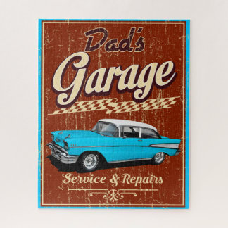 Quebra-cabeça Garagem azul de Chevy Pai