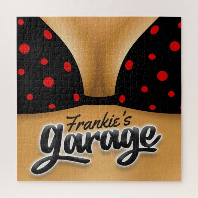 Quebra-cabeça Garagem da Caverna Bikini Babe Girl (Vertical)