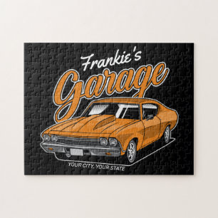 Quebra-cabeça Garagem de Carro Muscle Clássico Personalizado 196