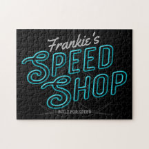 Garagem Personalizada de Compro de Velocidade Neon