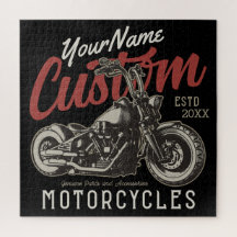 Garagem Personalizada do Biker Cruiser de Motocicl