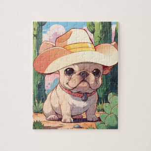 Quebra-cabeça Garçom-pintado francês-grão-preto