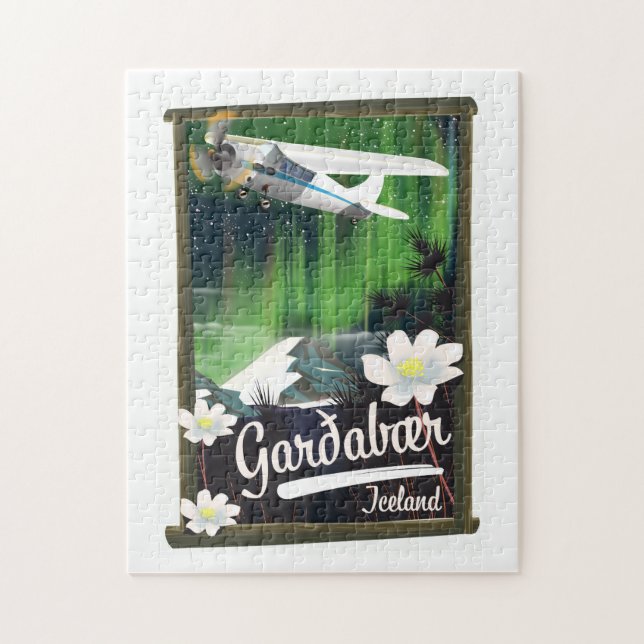 Quebra-cabeça Garðabær Iceland travel poster Jigsaw Puzzle (Vertical)