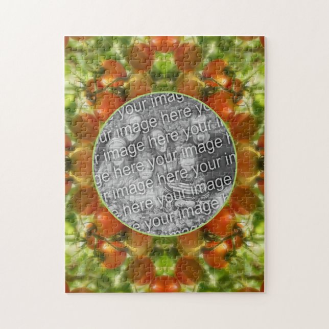 Quebra-cabeça Garden Cherry Tomates Natureza Adicione Sua Própri (Vertical)