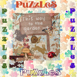 Quebra-cabeça Garden Critters assina assim para o jardim